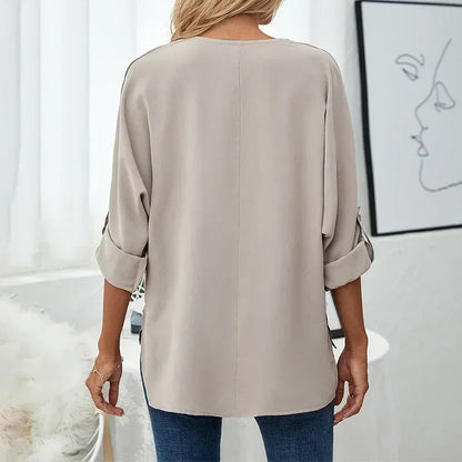 Alina – Elegant V-Neck Blouse 8