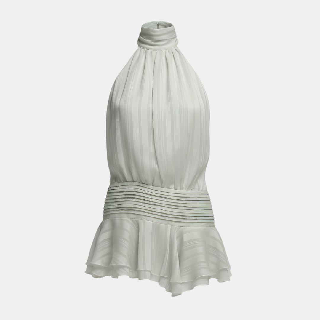 Amelie – Pleated Halter Summer Dress 3