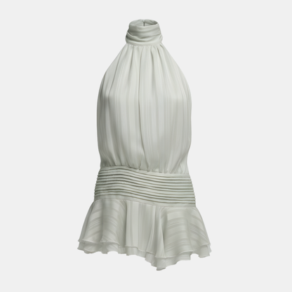 Amelie – Pleated Halter Summer Dress 3