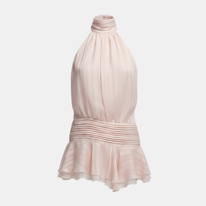 Amelie – Pleated Halter Summer Dress 4