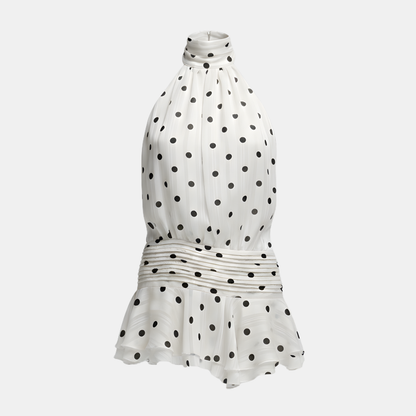 Amelie – Pleated Halter Summer Dress 5