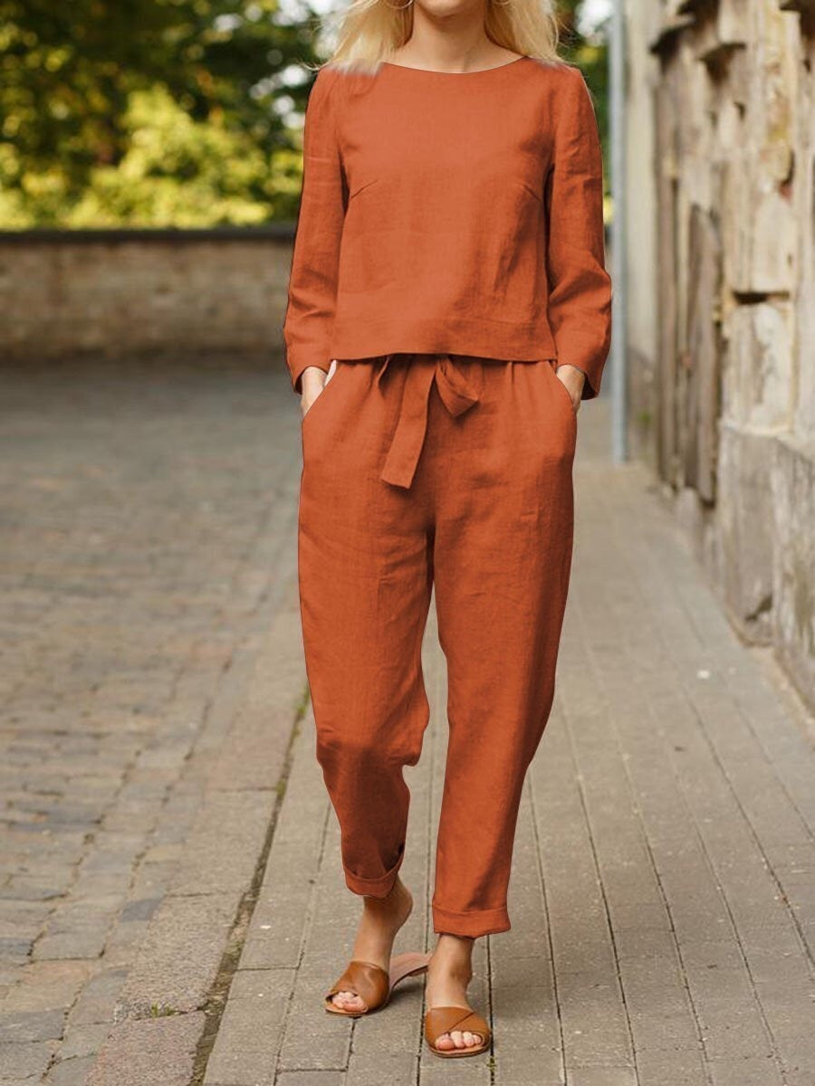 Andrea – 2-piece set cotton Ensemble for Women 1