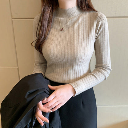Aurora - Cozy Ribbed Turtleneck for Everyday Wear