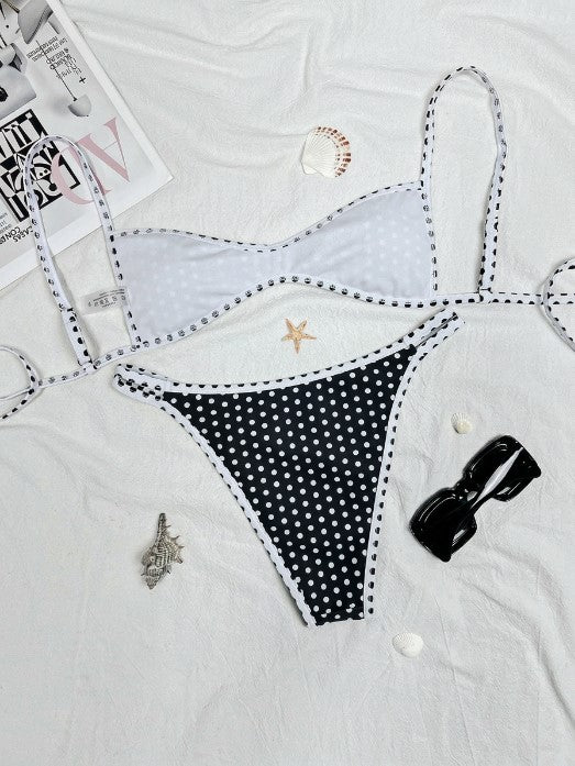 Backless Tie-Up Sexy Two-Piece Bikini Swimsuit 3