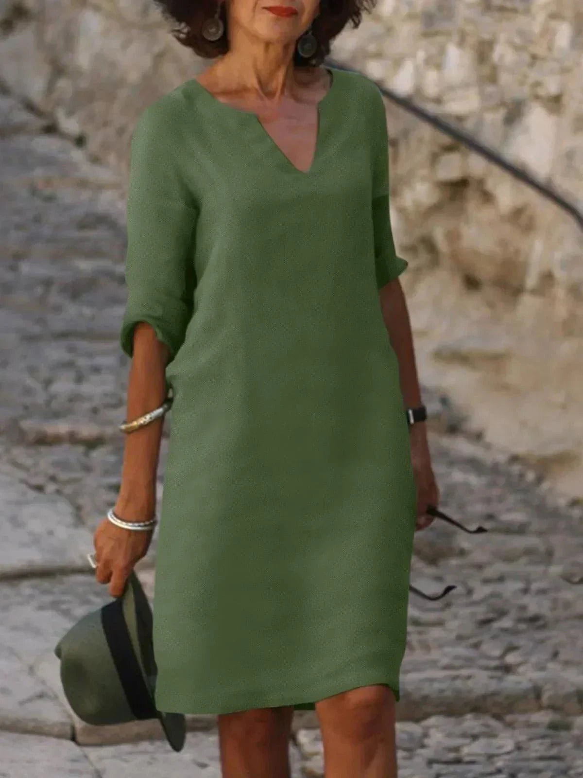 Beth™ - Relaxed V-Neck Dress 2