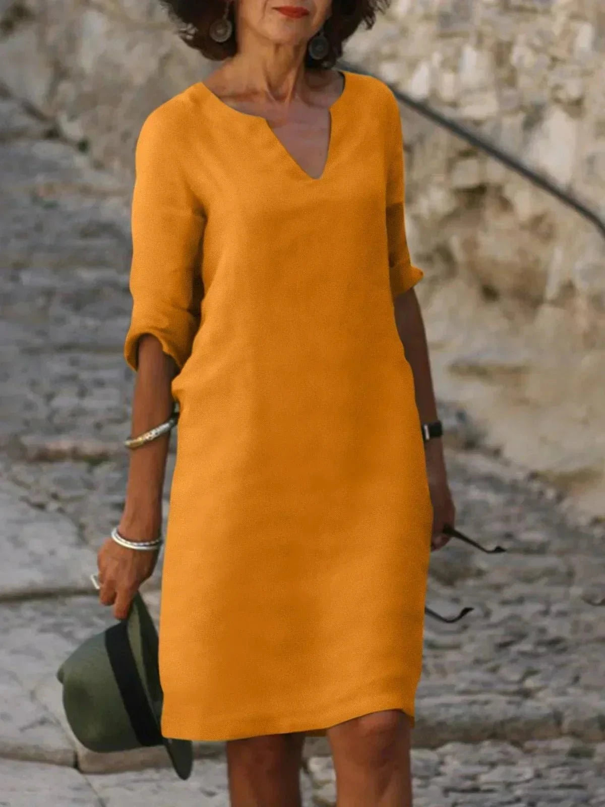 Beth™ - Relaxed V-Neck Dress 4