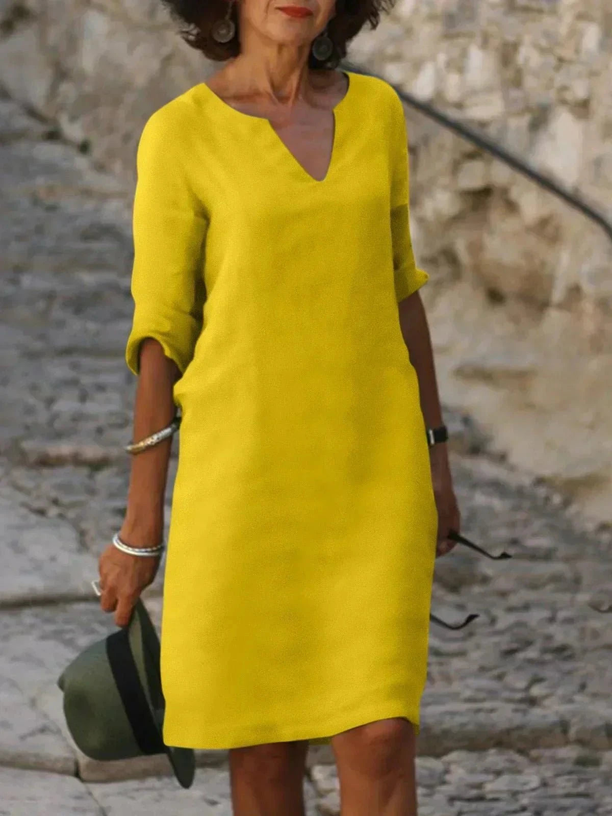Beth™ - Relaxed V-Neck Dress 7