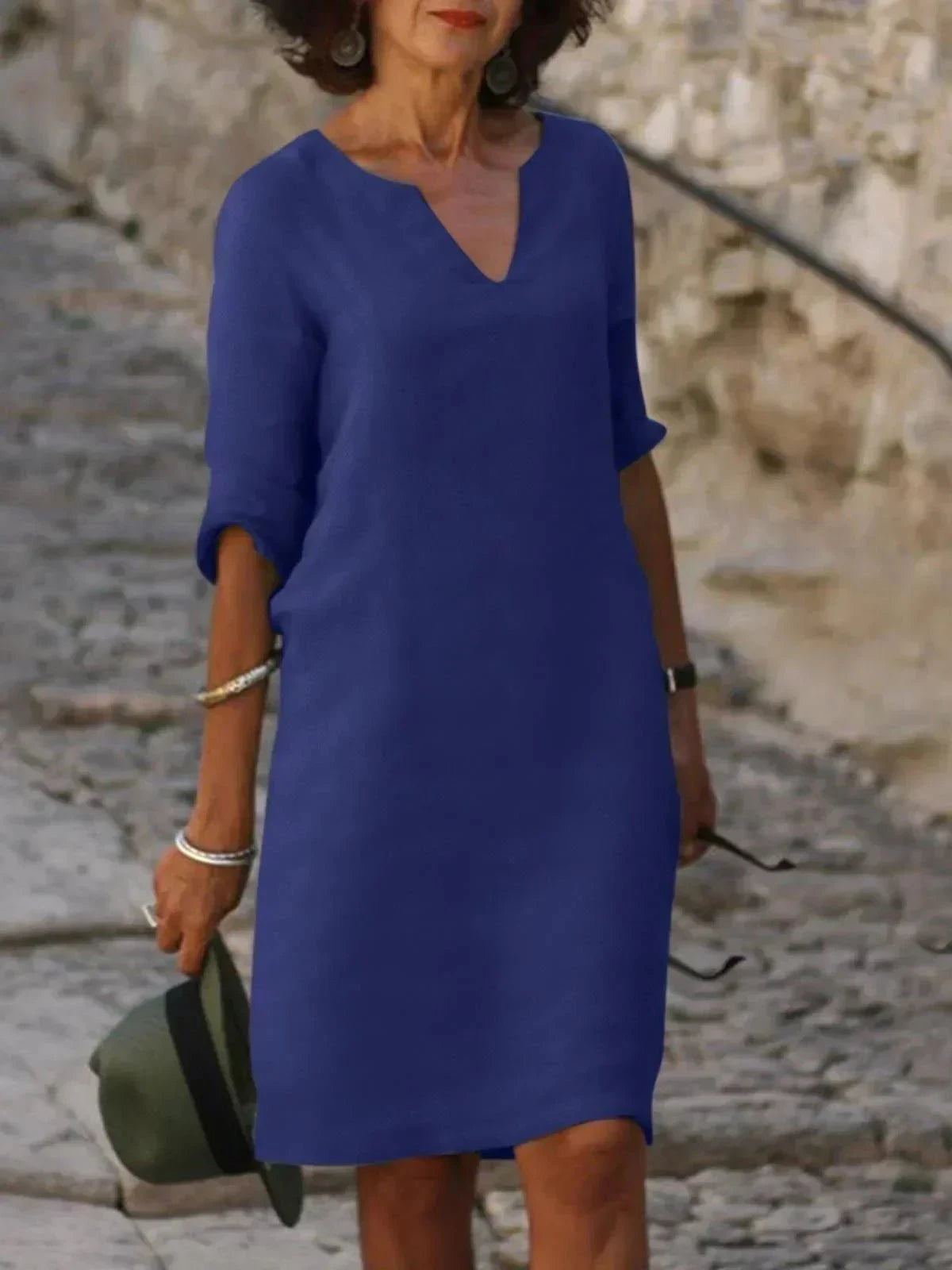 Beth™ - Relaxed V-Neck Dress 8