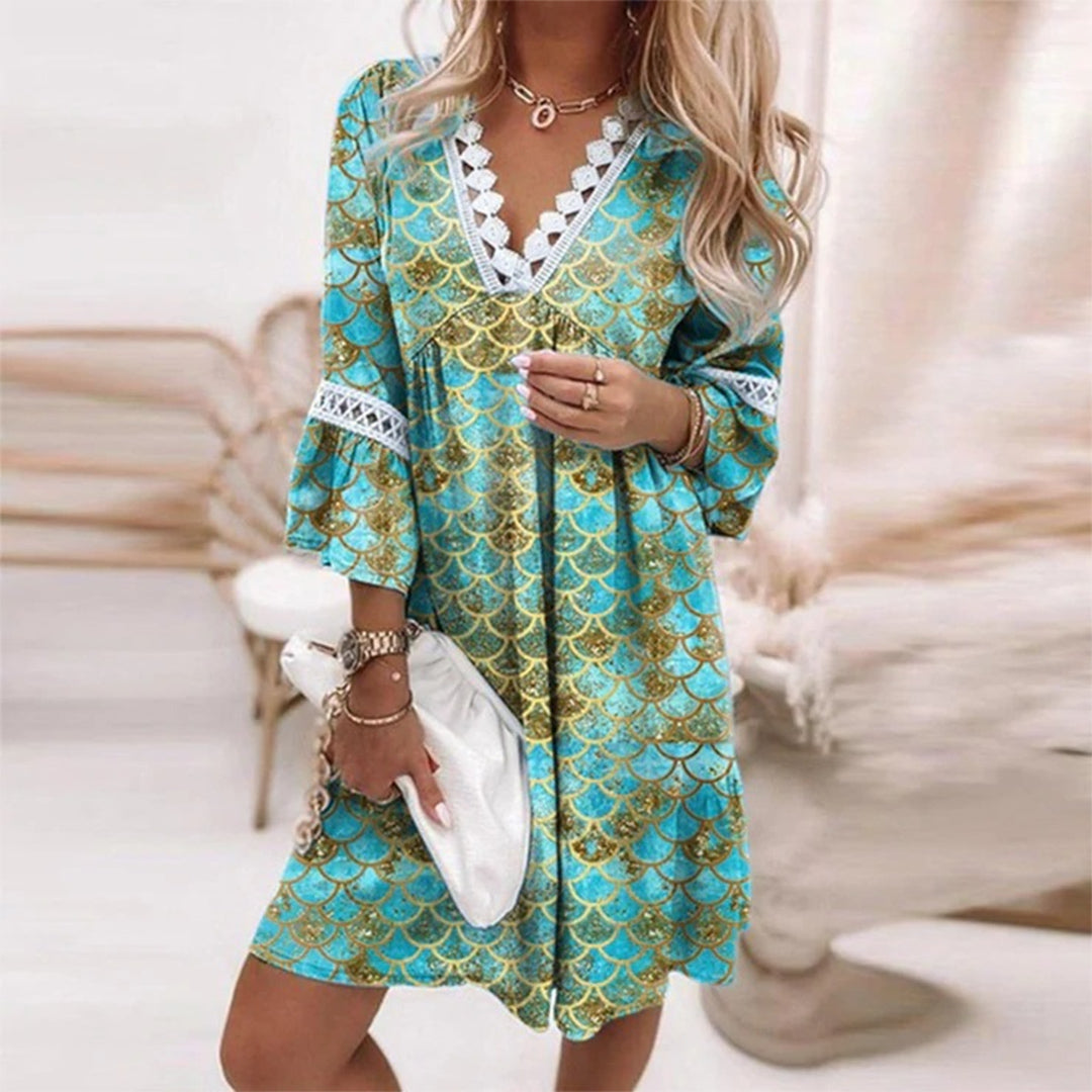 Boho Summer Dress with Crochet Details 2