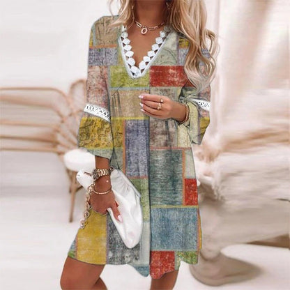 Boho Summer Dress with Crochet Details 3