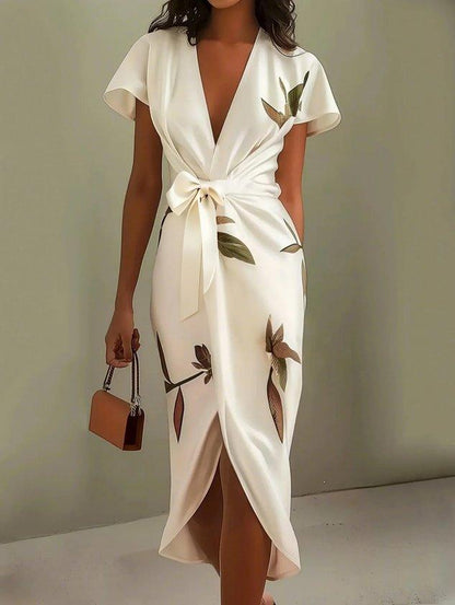 Brenna | Elegant Wrap Dress 0