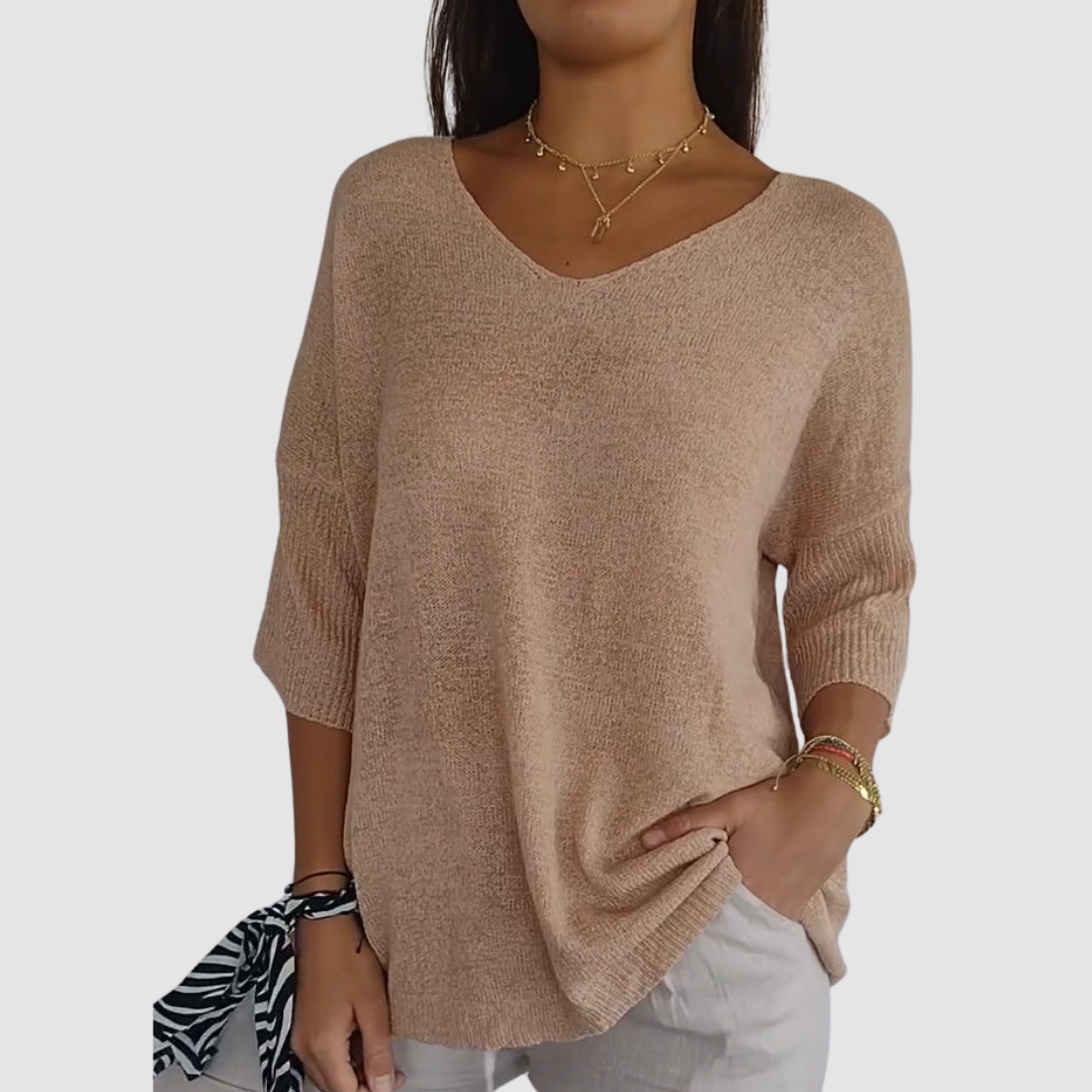 Camille™ Knit V-Neck Top 4