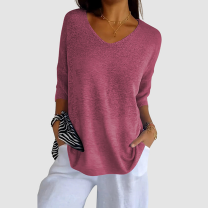 Camille™ Knit V-Neck Top 5