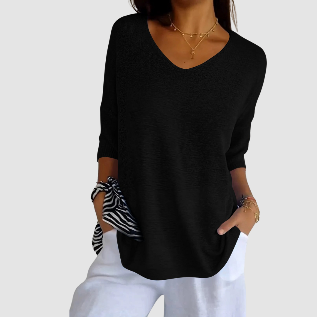 Camille™ Knit V-Neck Top 8