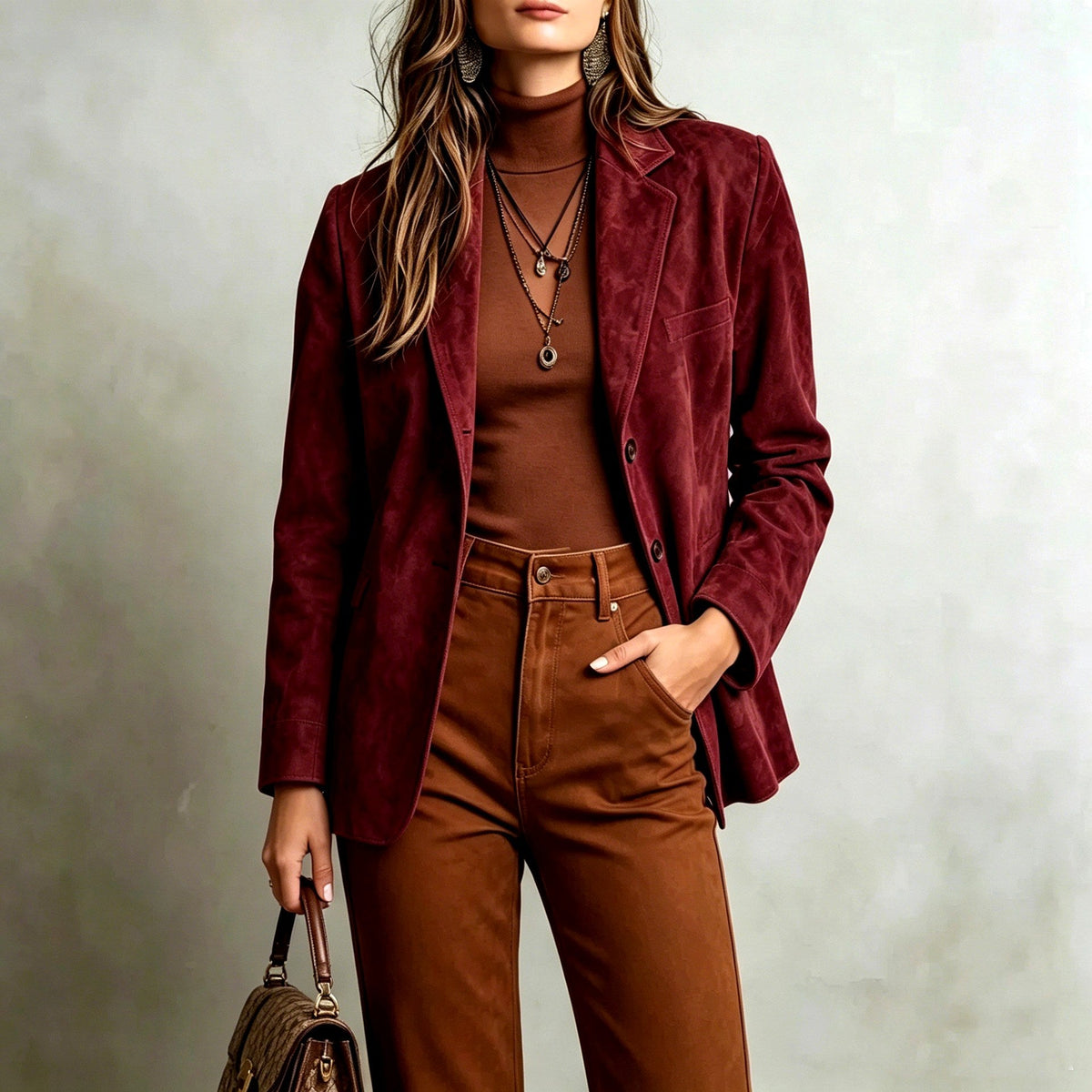 Women's Tailored Blazer | Structured Shoulders & Notch Lapels 3
