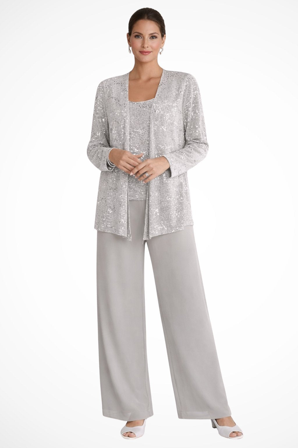 Celeste | Sequin Three Piece Pants Set 0