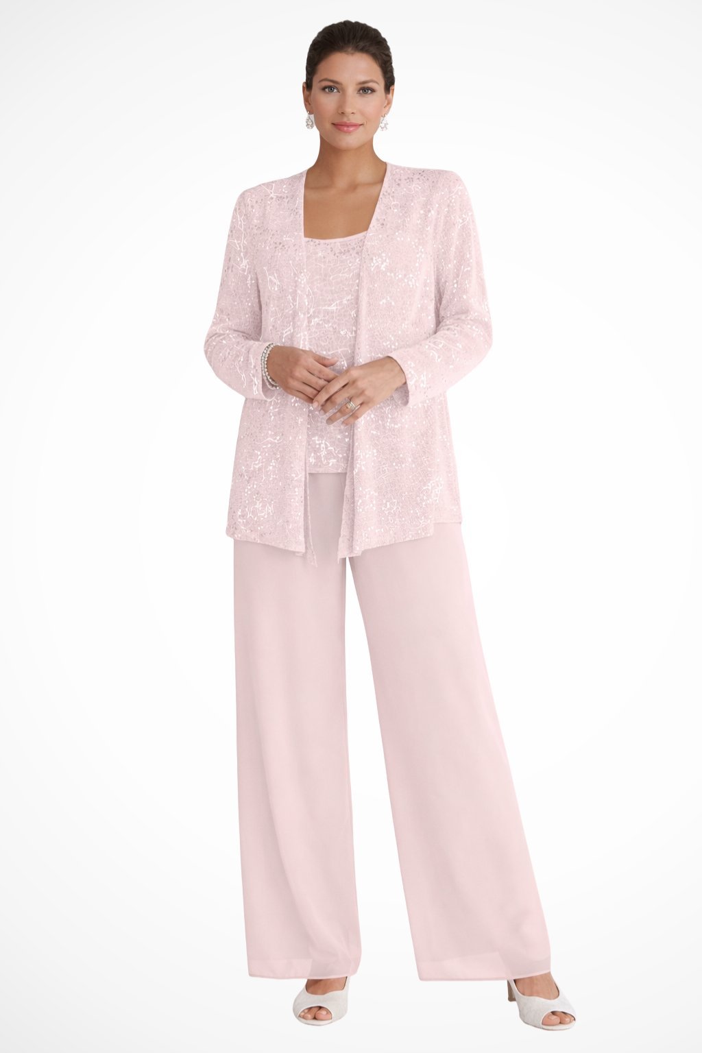 Celeste | Sequin Three Piece Pants Set 10