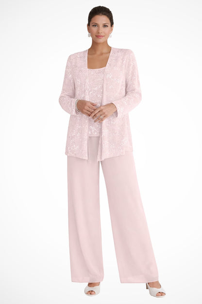 Celeste | Sequin Three Piece Pants Set 10