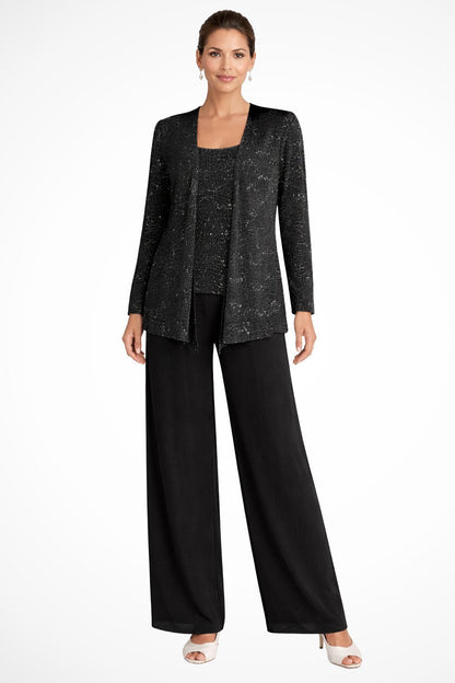 Celeste | Sequin Three Piece Pants Set 4