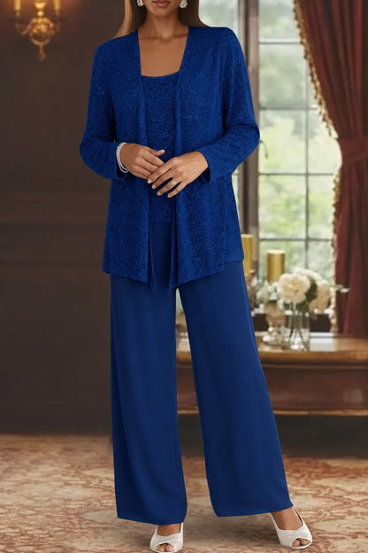 Celeste | Sequin Three Piece Pants Set 7