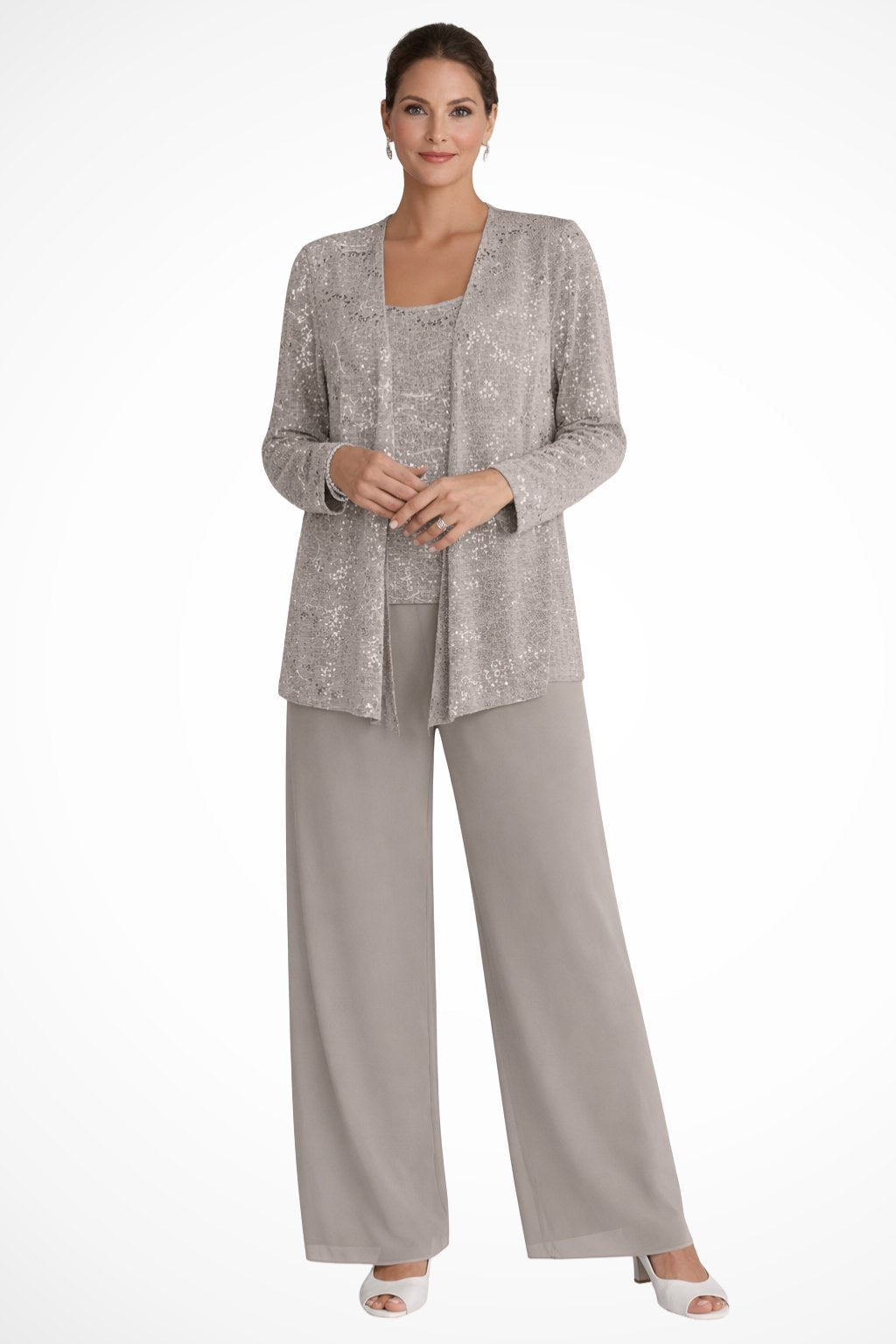 Celeste | Sequin Three Piece Pants Set 8