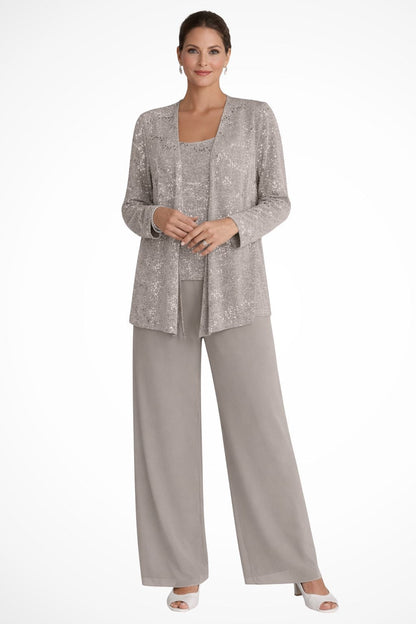 Celeste | Sequin Three Piece Pants Set 8