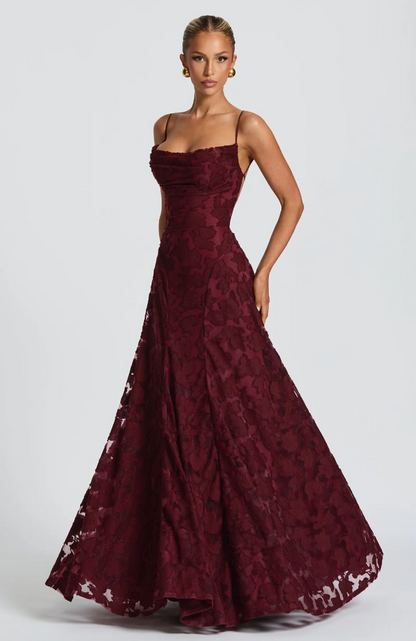 Celeste | Timeless Lace Maxi Dress 0