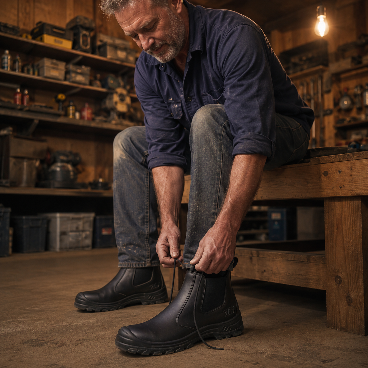 Men's Safety Work Boots | Orthopedic Support & Protection