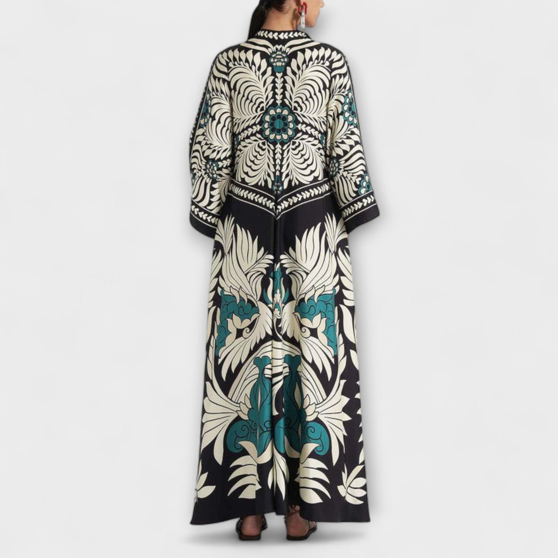Chic Floral Print Maxi Dress for Special Occasions
