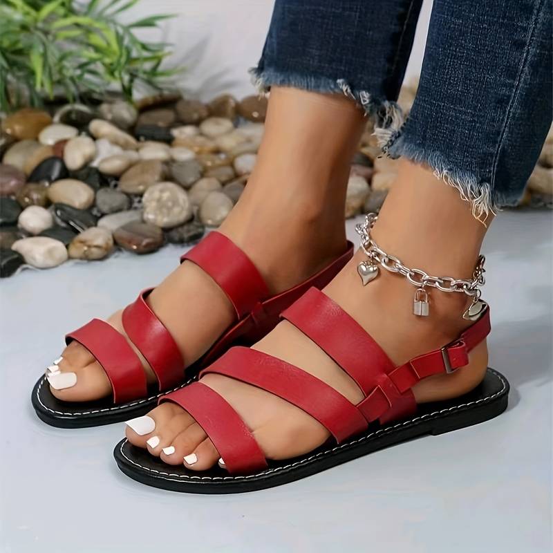 Chic Women's Three-Strap Summer Sandals for Every Occasion