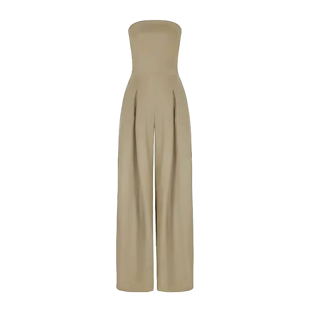 Chic Women's Tube Jumpsuit with Corset Design for Stylish Events
