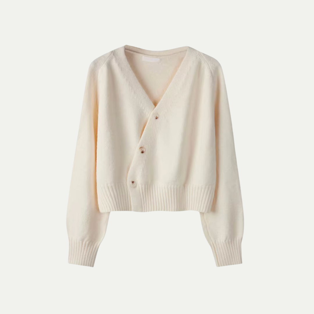 Chic Women's V-Neck Knit Cardigan for Any Occasion