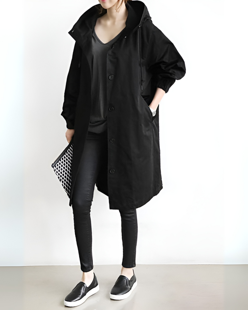 Classic Hooded Trench Coat 0