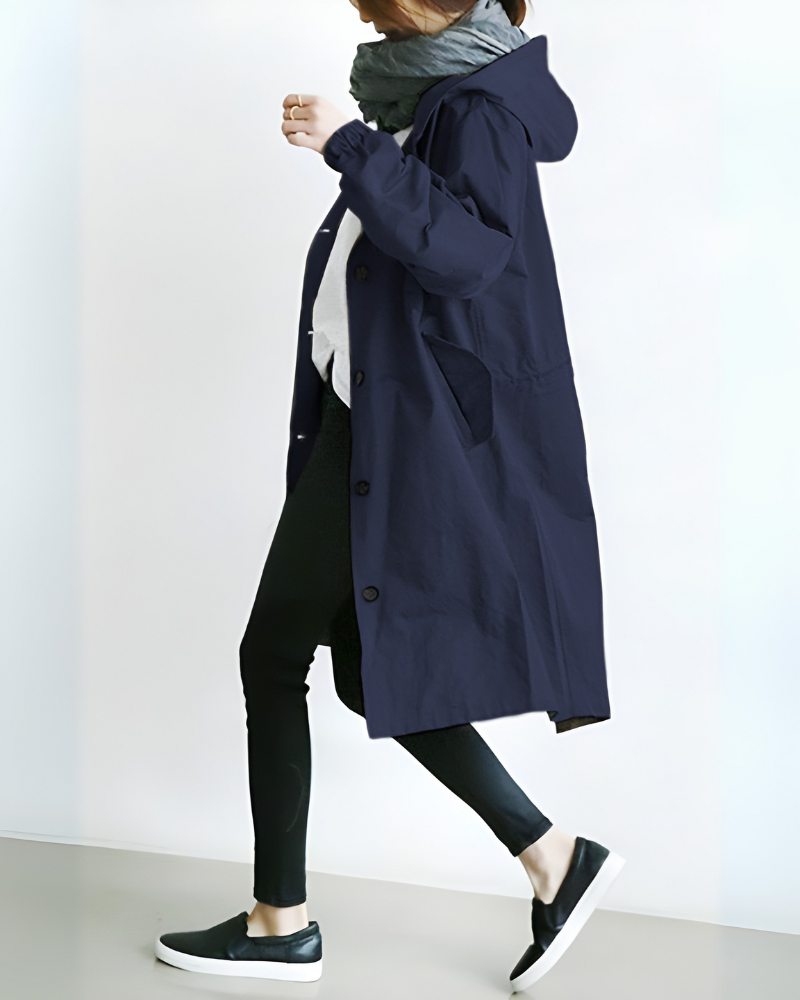 Classic Hooded Trench Coat 2