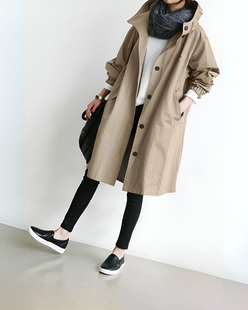 Classic Hooded Trench Coat 3