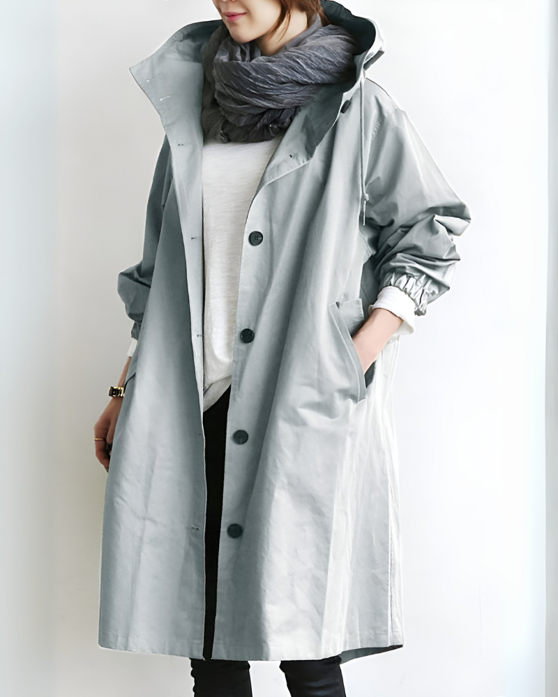 Classic Hooded Trench Coat 4