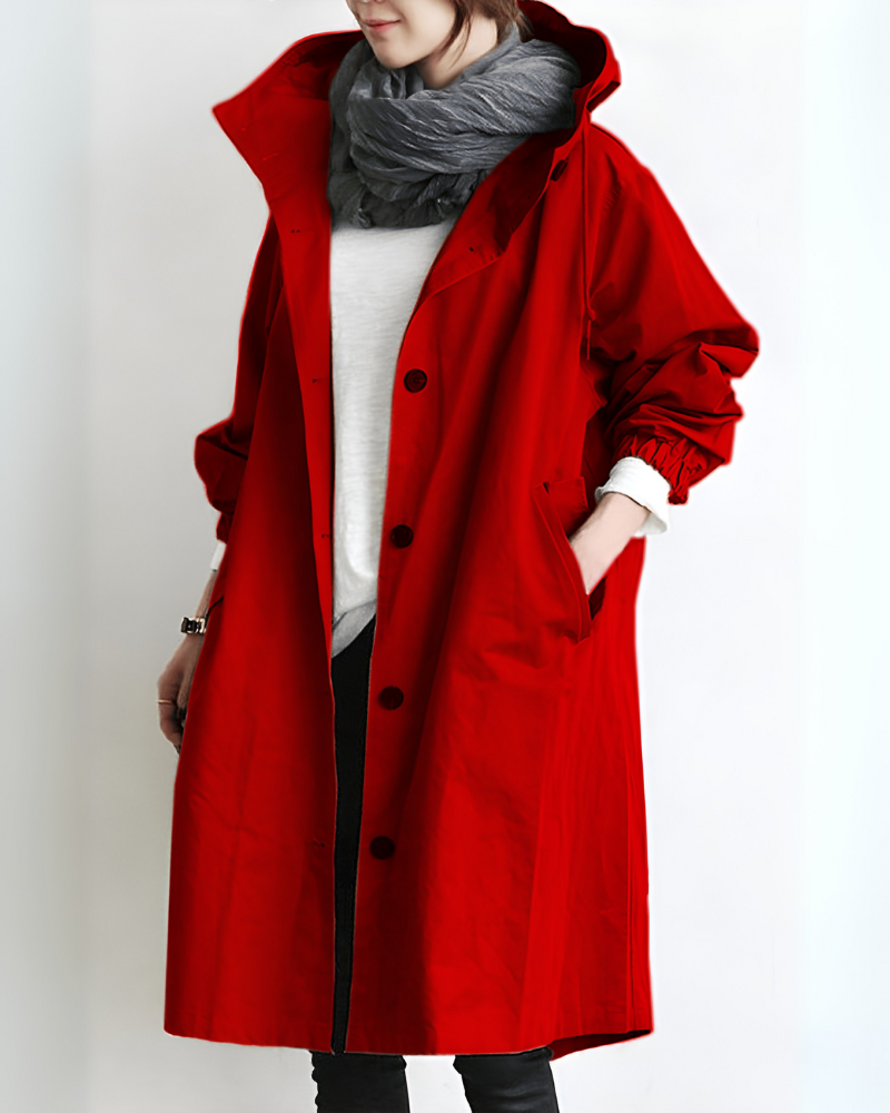 Classic Hooded Trench Coat 5