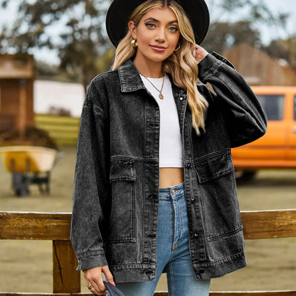 Classic Vintage Denim Jacket for Women 1