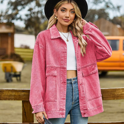 Classic Vintage Denim Jacket for Women 4
