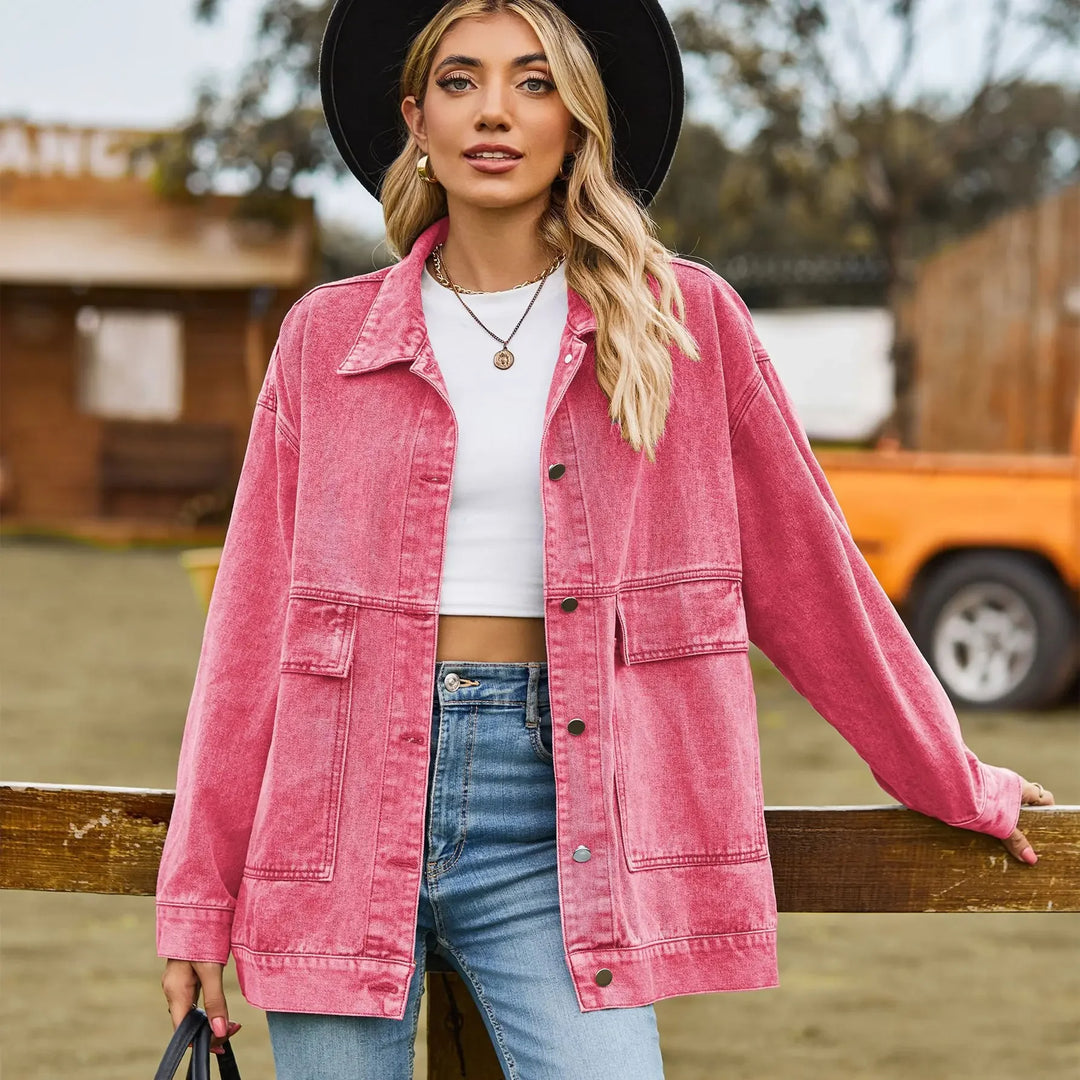 Classic Vintage Denim Jacket for Women 5