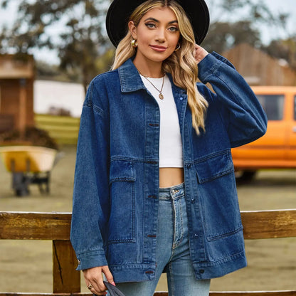 Classic Vintage Denim Jacket for Women 6