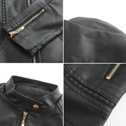 Women's Jacket | Zip Fastening & Stand Collar