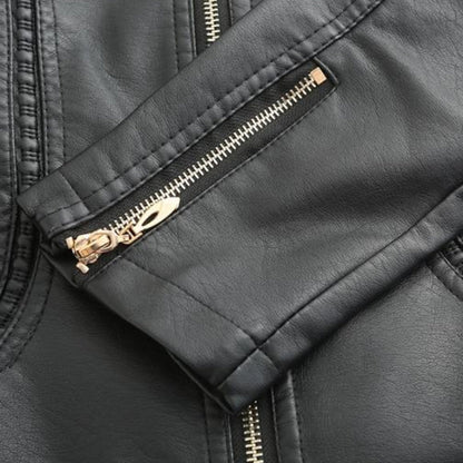 Women's Jacket | Zip Fastening & Stand Collar