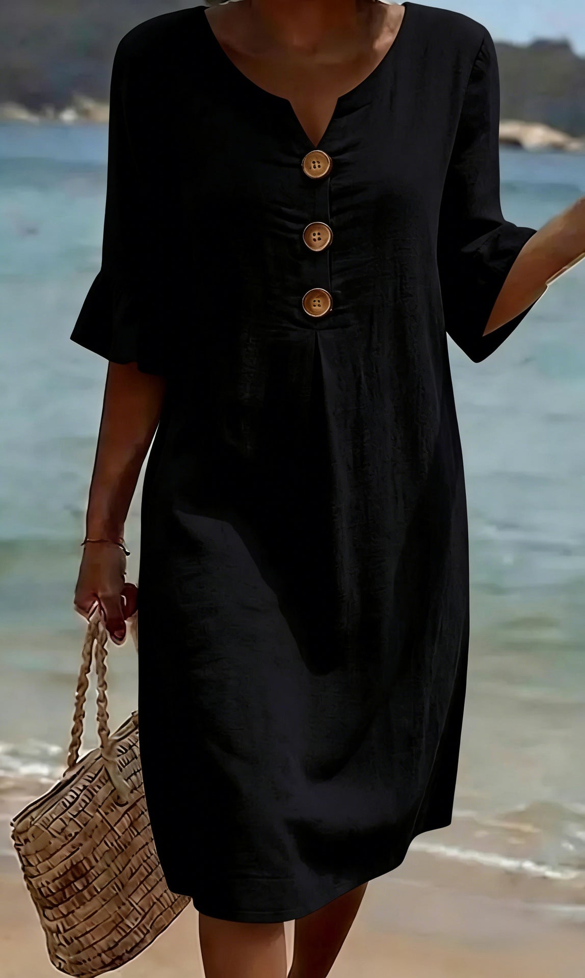 Contrina - Cotton Linen Summer Dress 1