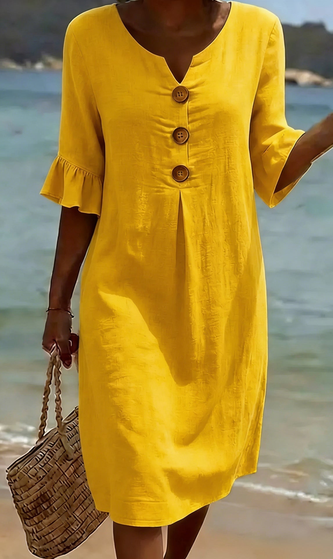 Contrina - Cotton Linen Summer Dress 3