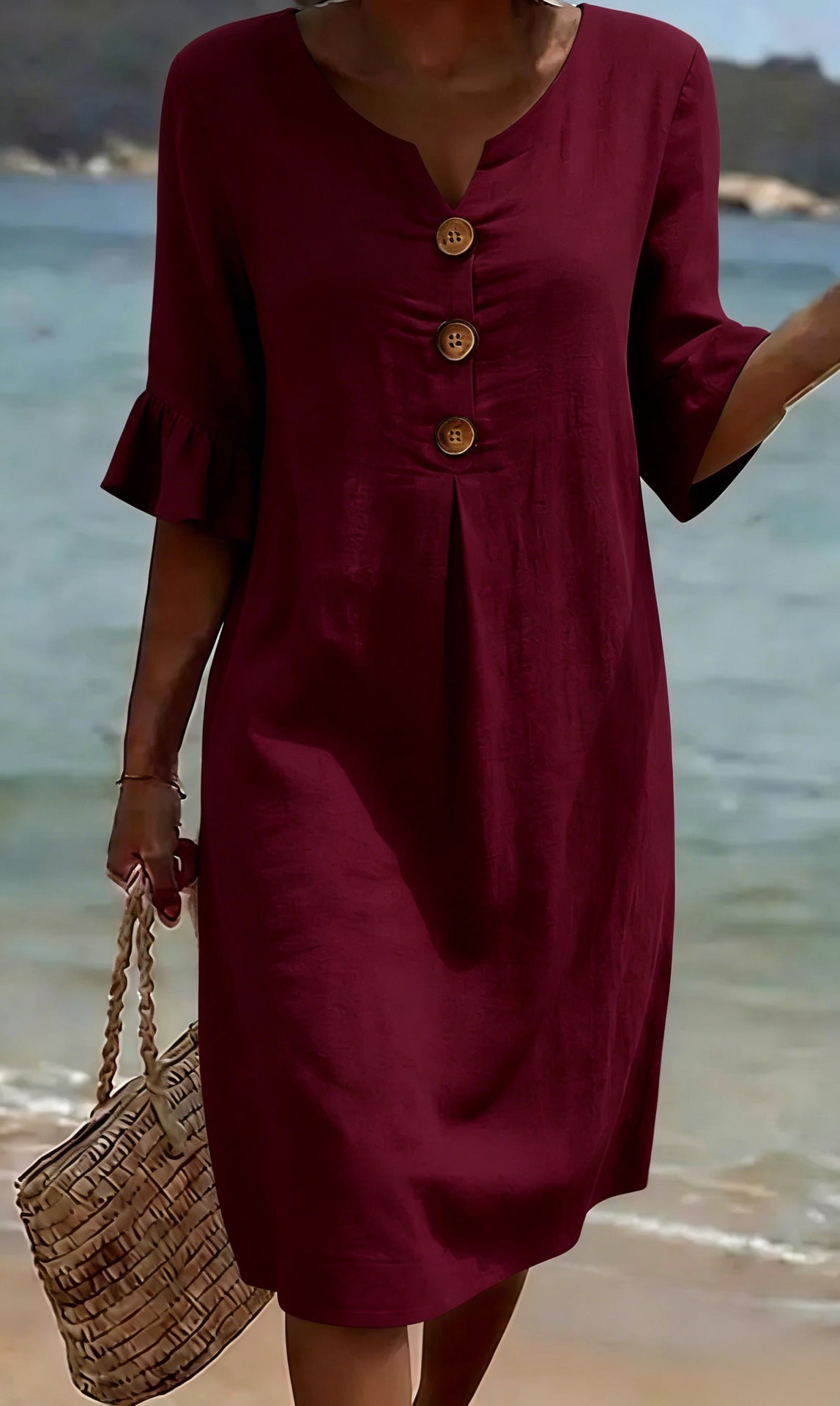 Contrina - Cotton Linen Summer Dress 7