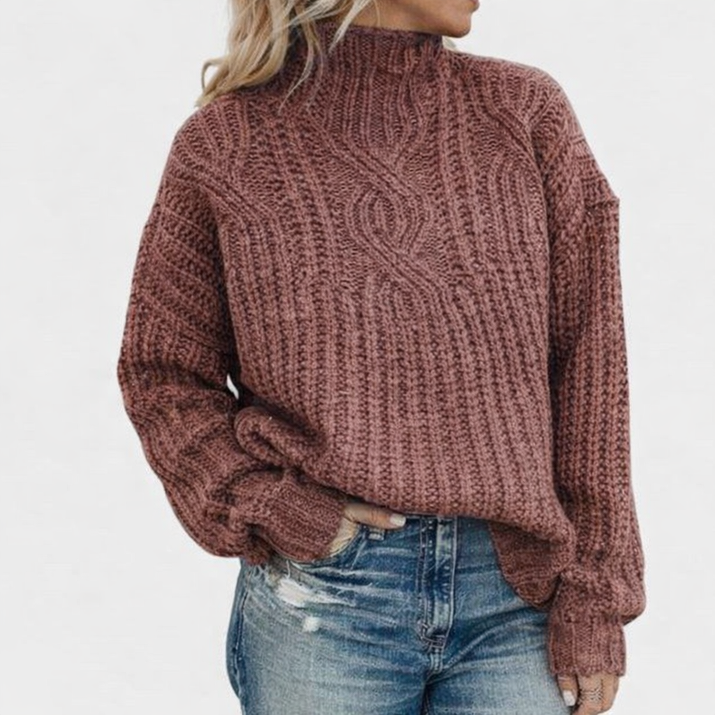 Women's Cable Knit Sweater | Relaxed Fit & Versatile Style 5