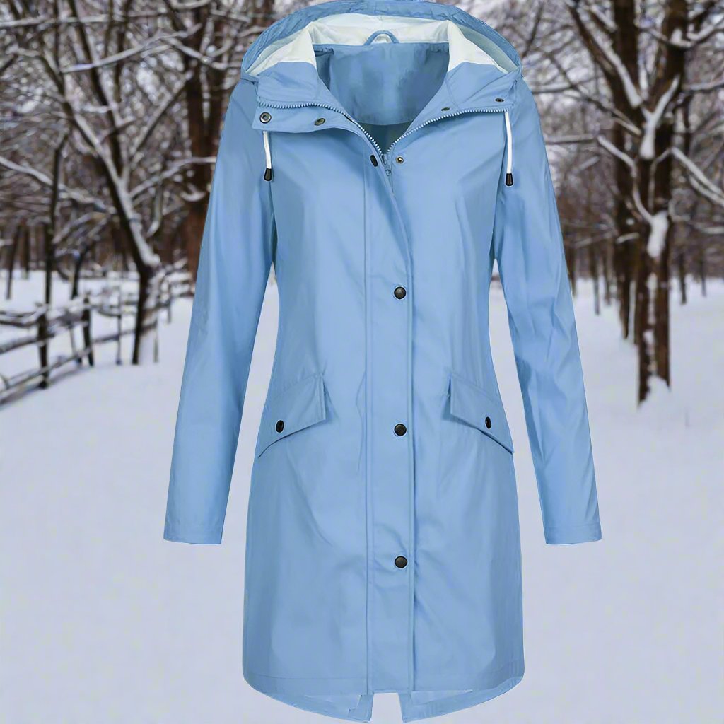 Daisy | Mid-Thigh Weatherproof Rain Jacket with Hood 2