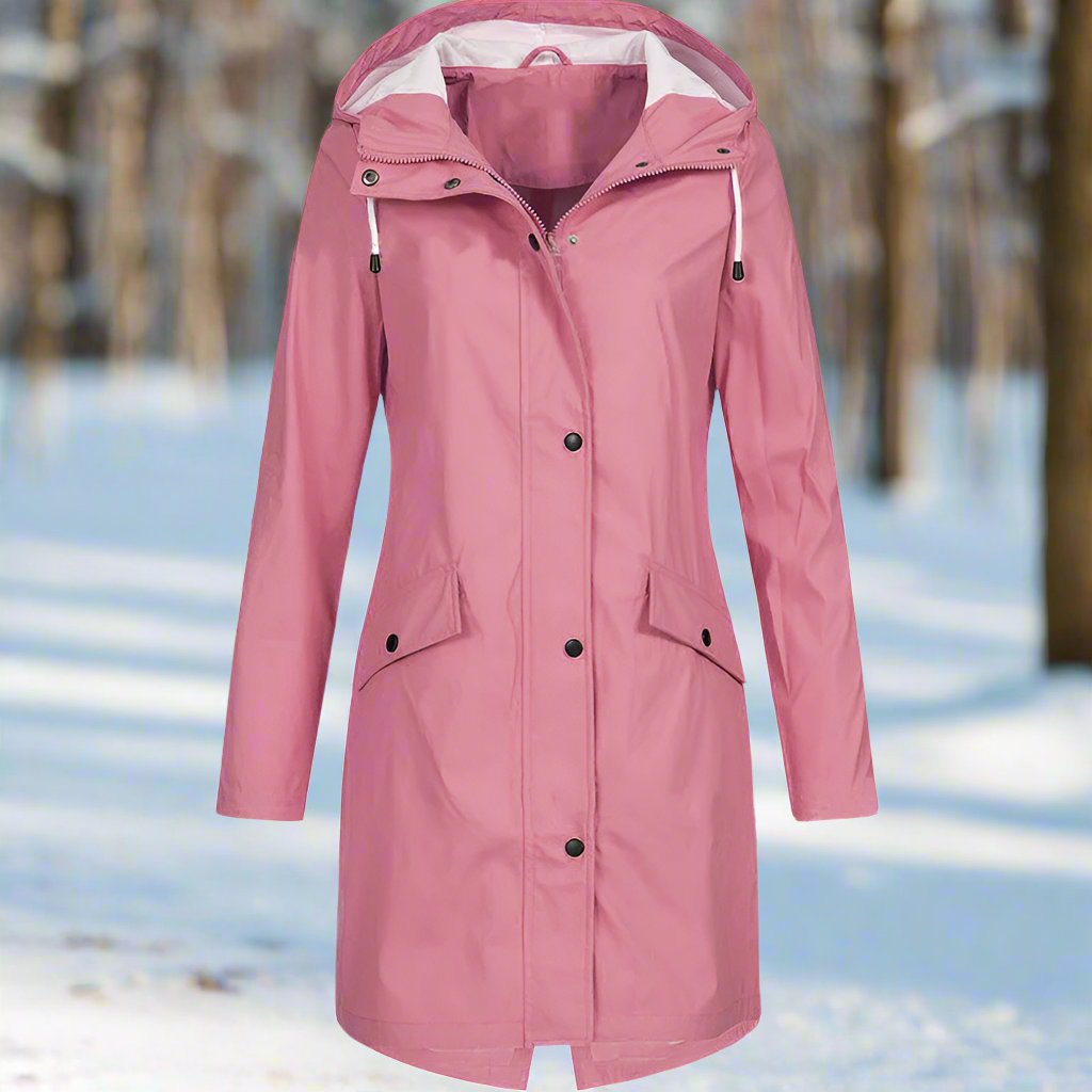 Daisy | Mid-Thigh Weatherproof Rain Jacket with Hood 3