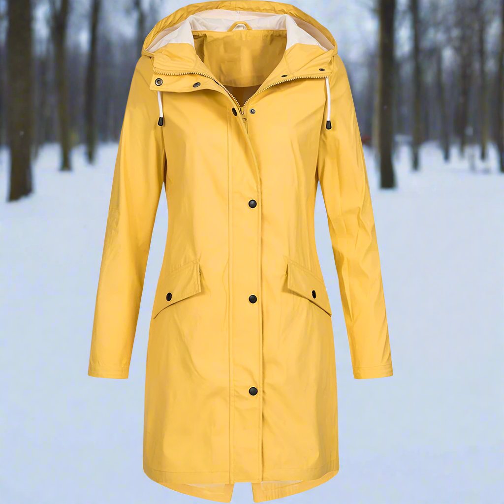 Daisy | Mid-Thigh Weatherproof Rain Jacket with Hood 4